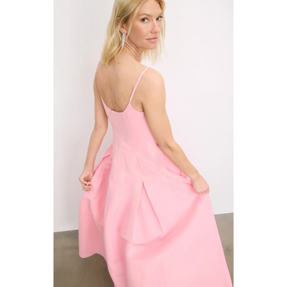 Staud Joy Gown in Pink Maxi Dress Size 2 - Picture 4 of 10